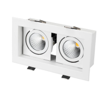 Встраиваемый светодиодный светильник Arlight CL-Kardan-S180x102-2x9W White 024128