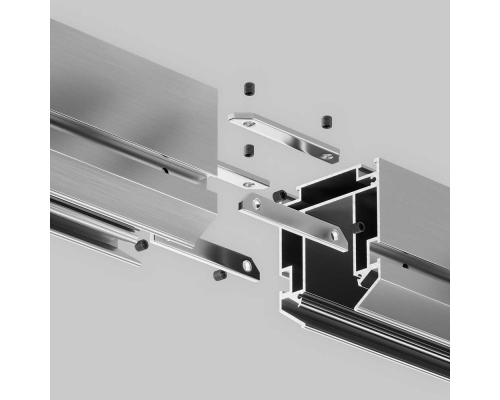 Соединитель прямой для профиля TRA034MP-2S-1 (2 шт. + 4 винта) Maytoni Technical Exility TRA034C-MP-1