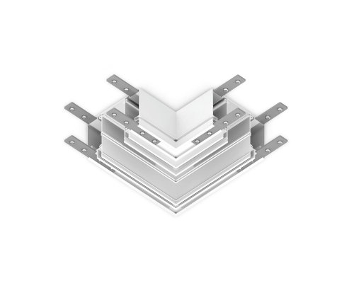 Коннектор L-образный встраиваемый Ambrella Light Track System Magnetic 220V GL1045