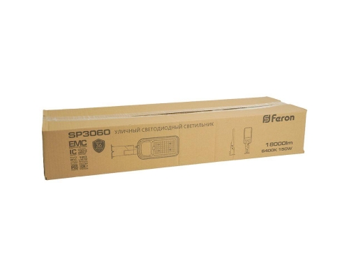 Уличный светодиодный консольный светильник Feron SP3060 48688
