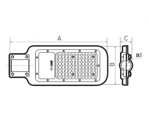 Уличный светодиодный консольный светильник Jazzway PSL 07 5041059