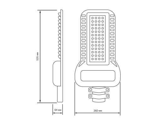Уличный светодиодный консольный светильник Gauss Qplus 629535320