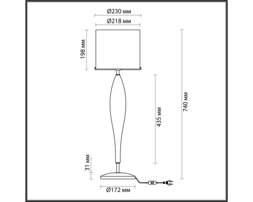 Настольная лампа Odeon Light Standing Tower 4850/1T