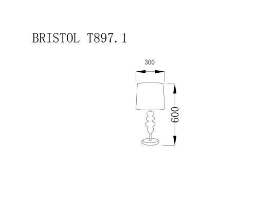 Настольная лампа Lucia Tucci Bristol T897.1