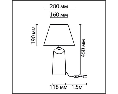 Настольная лампа Lumion Classi Sinna 8211/1T