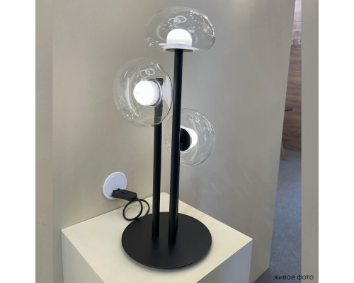 Настольная лампа Crystal Lux Bosque LG3 Black/Transparent