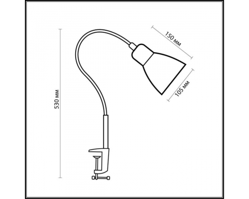 Настольная лампа Odeon Light Standing Costa 1997/1T