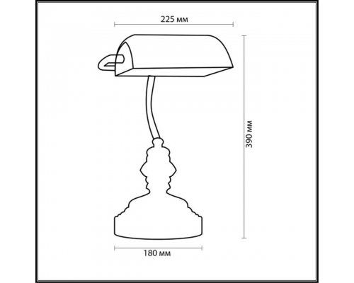 Настольная лампа Odeon Light Standing Tres 2224/1T