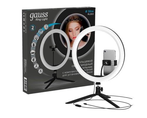 Кольцевой светодиодный светильник Gauss Ring Light RL003