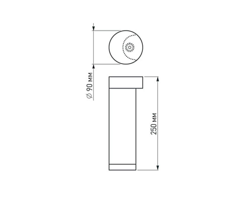 Уличный светодиодный светильник Arlight LGD-Path-Round90-H250B-7W Warm White 020347