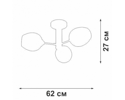 Потолочная люстра Vitaluce V3956-7/3PL