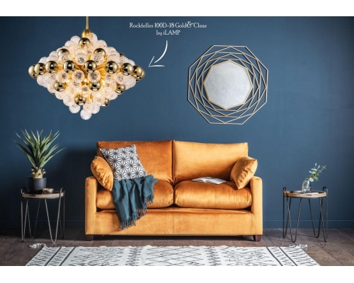 Люстра iLamp Rockfeller 100D-18 Matt Bronze