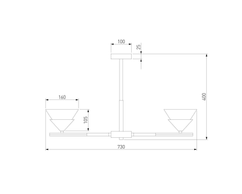 Потолочная люстра Eurosvet Rylee 70138/6 хром