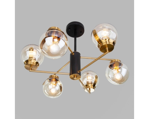 Потолочная люстра Eurosvet Creek 70118/6 черный