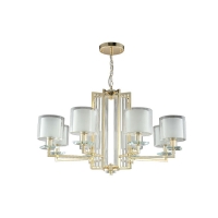 Люстра Crystal Lux Nicolas SP-PL8 Gold/White