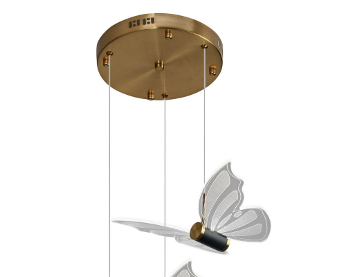 Подвесная светодиодная люстра Natali Kovaltseva Butterflies Led Lamps 81366 Gold