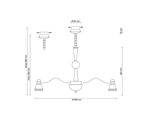 Люстра Lucia Tucci Natura 159.8