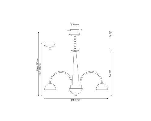 Люстра Lucia Tucci Natura 065.6 LED