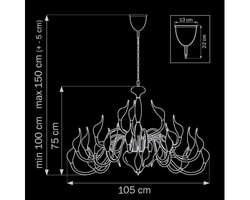 Люстра Lightstar Cigno Collo Wt 751246