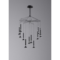 Люстра подвесная Alfa Light F3024-45 BLACK