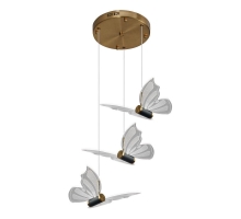 Подвесная светодиодная люстра Natali Kovaltseva Butterflies Led Lamps 81366 Gold