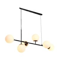 Люстра iLamp Golden 9136P/6 BK-WH