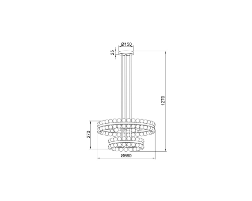 Люстра Vele Luce Baldassare VL4143L09