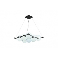 Люстра подвесная Alfa Light F3524-10 White+Black E27*9