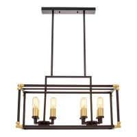 Люстра Lumina Deco Waldorf LDP 1140-8 BK+MD