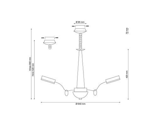 Люстра Lucia Tucci Natura 156.6
