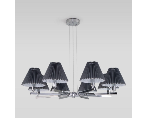 Люстра Eurosvet Peony 60136/8 хром/графит