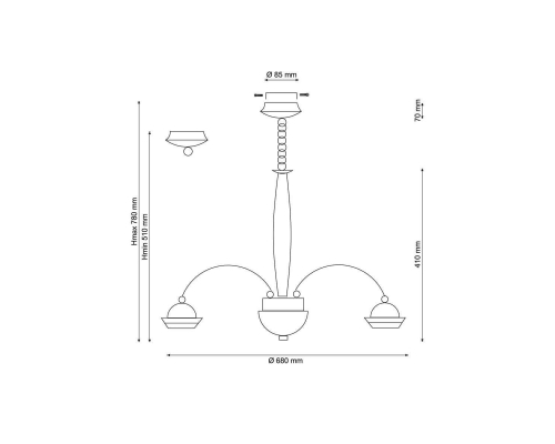 Люстра Lucia Tucci Natura 068.8 LED