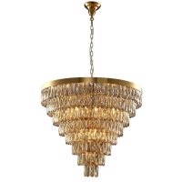 Люстра Crystal Lux Abigail SP22 D820 GOLD/AMBER
