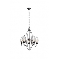 Люстра подвесная Alfa Light F3524-01 Black E14*5