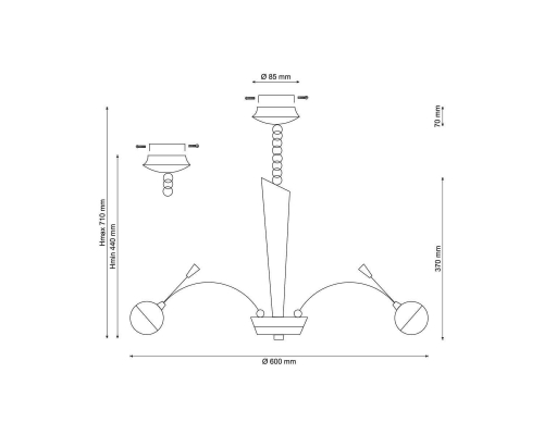 Люстра Lucia Tucci Natura 155.6