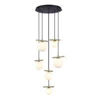 Люстра iLamp Golden 2134-6D BR+MBK