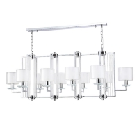 Люстра Crystal Lux Nicolas SP10 L1300 Nickel/White