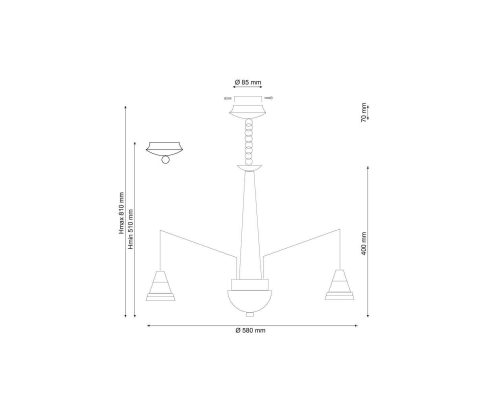 Люстра Lucia Tucci Natura 066.6 LED