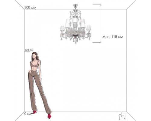 Люстра Loft IT Zenith 10210/12 White