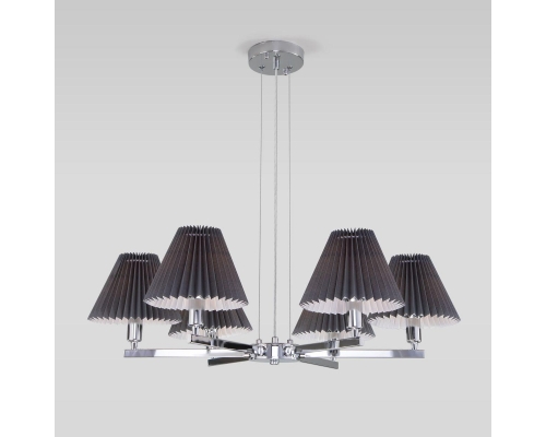 Люстра Eurosvet Peony 60136/6 хром/графит
