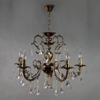 Люстра Ambiente Alicante 8888/5 PB Leaf Crystal