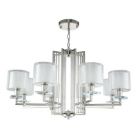 Люстра Crystal Lux Nicolas SP-PL8 Nickel/White
