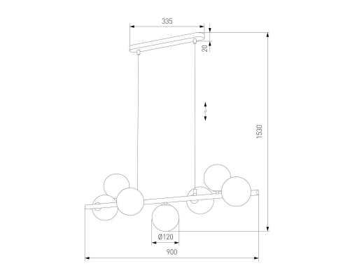 Люстра TK Lighting 5668 Estera Gold