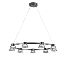 Подвесная светодиодная люстра Favourite Twix 4247-9P