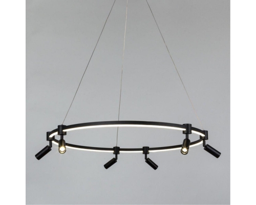Подвесная светодиодная люстра Arte Lamp Ring A2186SP-1BK