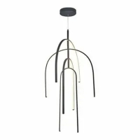 Люстра подвесная Alfa Light F3924-61 BK 95W φ80*H12 0