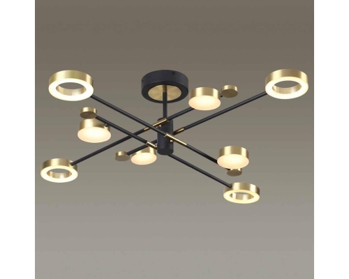 Потолочная светодиодная люстра Odeon Light Midcent Denzel 4321/63CL