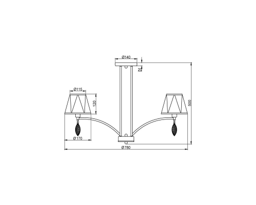 Потолочная люстра Vele Luce Sinfonia VL4184L08