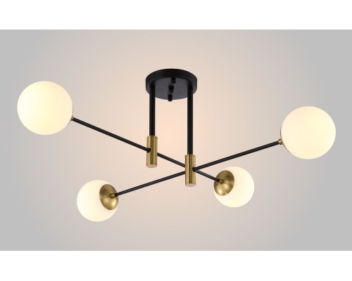 Потолочная люстра Crystal Lux Fidel PL4 Black