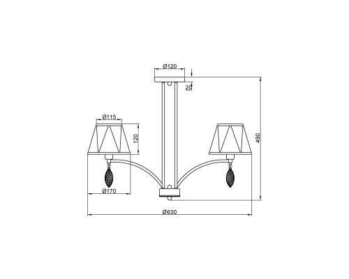 Потолочная люстра Vele Luce Sinfonia VL4184L06